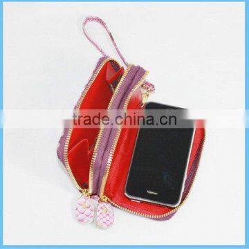 PU purse for iphone 3G/blackberry/mobile phone