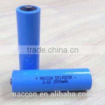 Hot sale ER14250M 3.6V 750mAh cheap dLithium Thionyl Chloride Battery