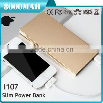 Best Selling Products for Christmas Decoration Gift Aluminium Case 8000mah Mobile Power Bank photo-3