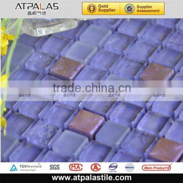 China manufacturer purple glass swimming pool tile ESSZGS103