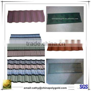 Indonesia construction material stone coated metal roofing