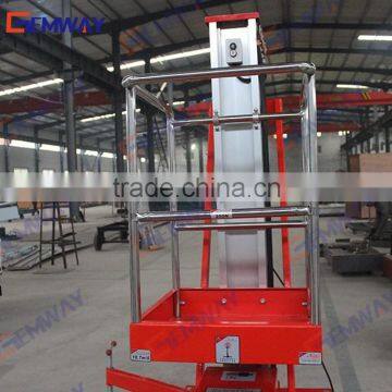 8m China vertical man lift for change lamps