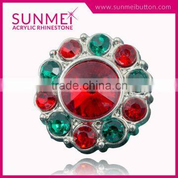 Decorative Professional Crystal Rhinestone Buttons Flat Back photo-3