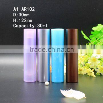 Empty airless lotion pump bottle multi color 30ml skin care use