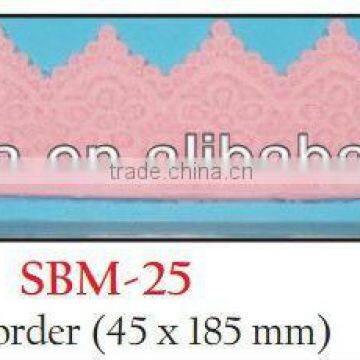 Silicone Fondant Bead Mold, Lace Border cake decorate mould