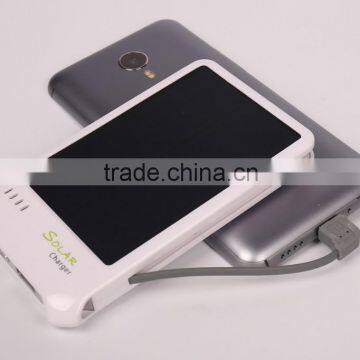 Wholesale Private Mode Solar Charger Power Bank 4000mah Solar Power Bank For Phone photo-3