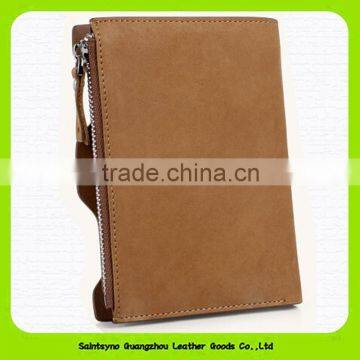 15642 Bifold genuine leather mens wallets RFID blocking leather wallet for men