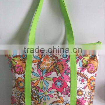 Cotton fabric beach bag