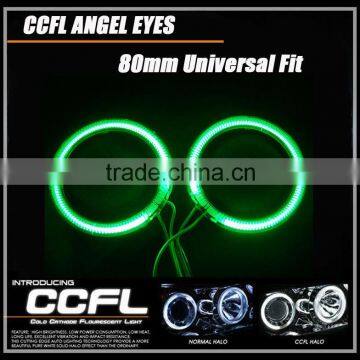 80MM full circle CCFL angel eyes with red blue white yellow orange purple green angel eyes rings ccfl for cars