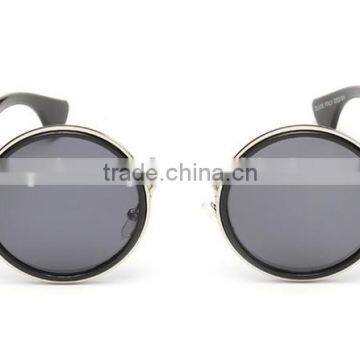 New Arrival Colorful Lens UV400 Round Frame Metal Sunglass photo-3