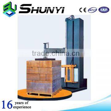 Top platen type for carton wrapping pre stretch pallet wrapping machine with CE