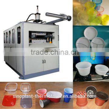 Automatic Cam Plastic Cup Thermoforming Machine, PP/PS/PET/PVC cup/plate/lids/container making machine