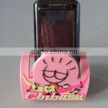 custom soft PVC mobile phone stand/ mobile phone holder
