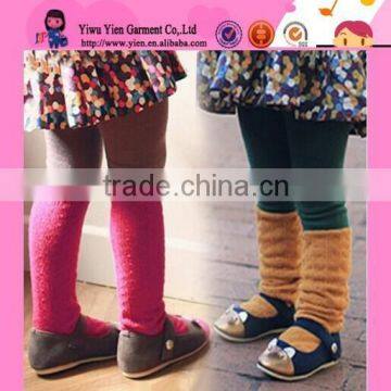 Wholesale Top Quality Color Stitching Winter Thick Cotton Pants 100% Cotton Leggings For Girls