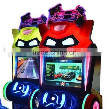 Amusement Park Kids Rids Simulator Transformer Car Racing Game Machine photo-3