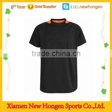 Fashion design dry fit badminton jersey,blank black badminton shirt,men badminton wear