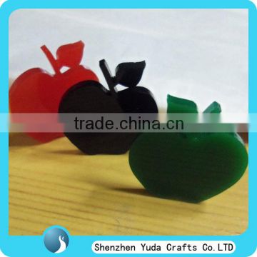 tabletop laser cutting acrylic apple shape decoration for festival wall house decoration apple toy for kids apple gift