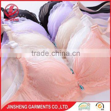 Wholesale Cheap Price Deep V-shape Mesh Lace Bra Nude Bra for Women