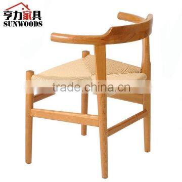 Triumph Antique Hand-made Rope Design wood Dining Chair / Solid wood restaurant chair