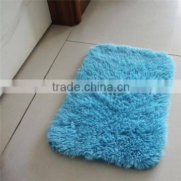 100% polyester microfiber plush floor shaggy carpet design