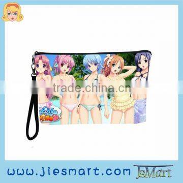 Cosmetic bag digital printing custom design handbag