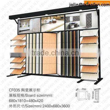 CF035 Floor Standing Metal Display Rack / Page turning display rack