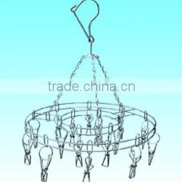 Stainless steel clothes drying hanger