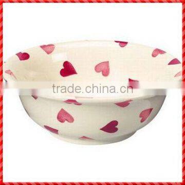 Lovely heart shape ceramic decorative fruit bowl