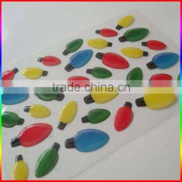 pepper design crystal epoxy stickers colorful