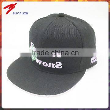 Custom embroidery black mesh snapback hats wholesale