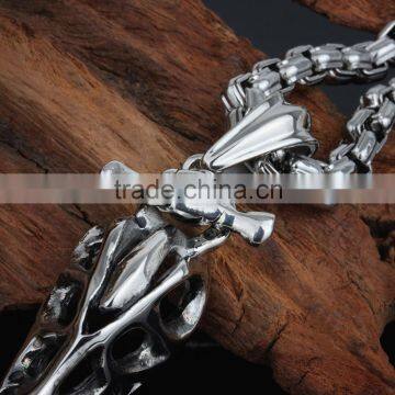 Latest Fashion Stainless Steel Casting Animal Bone Pendant photo-4