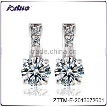 Simple Women Zircon Drop Charm Dangle Earrings Wholesale ZTTM-E-2013072601