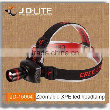 Light weight design & adjustable straps XPE led headlamp high power headlamp