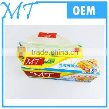 Clear Food Grade Plastic Packaging Hermetic Bag