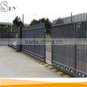 wrought iron main entry sliding door