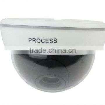 Black Dome Home Surveillance Security LED Flashing CCD Dummy IR Simulation Fake Camera