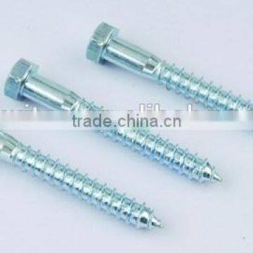 Factory Supply Box Packing DIN571 Hex Head Coachscrew Cr3 Zinc Plated photo-3