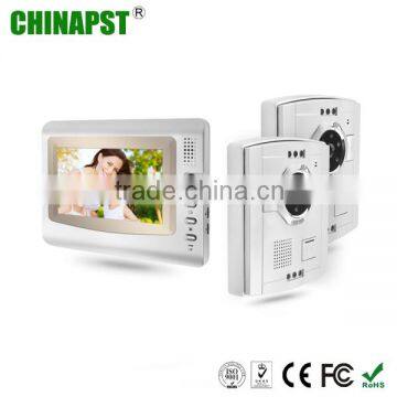 Good price 7 inch LCD monitor Handsfree color multi apartment intercom video door entry system PST-VD906C