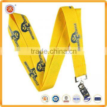 Fashion Polyester customize logo printing lanyards for short lanyard key ring embroidered