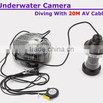 CCTV Underwater 7"LCD Screen 1/3 SONY EFFIO 420 TVL Camera With DVR and 20m Cable Rotate at 360 Degree photo-2