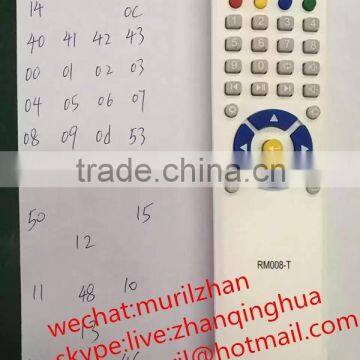 High quality Gray 31 Keys RM008-T REMOTE CONTROL TV CARD with code picture