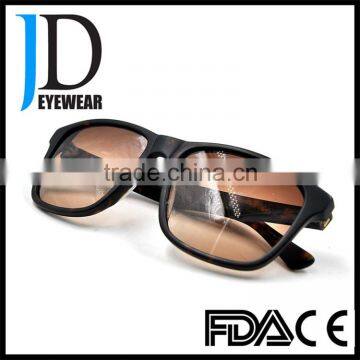 Gentleman Gradient Brown Lenses Polarized Sunglasses Rectangle Multi-color Frame Sunglasses