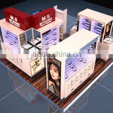 Hot sale eyeware showcase kiosk sunglasses kiosk special optical shop furniture