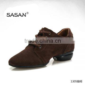 Lacing Woman Dance Shoes Suede Vamp Line Dance Shoes Split Sole 1305 photo-2