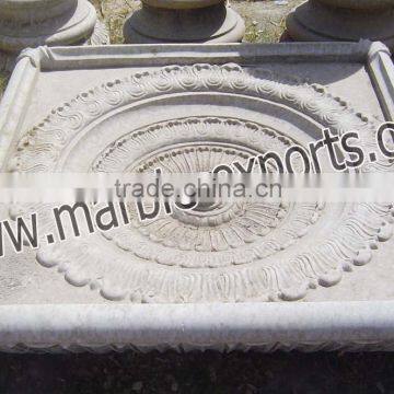 Antique stone fountain with granite & marble Marble antique fountain for garden Large