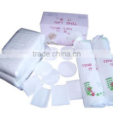 CE approved dressing cotton pad customized available with or without embossing