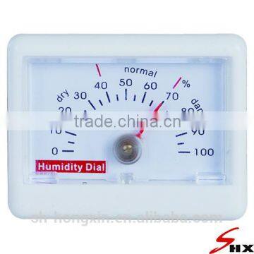 Rectangle Shape Indoor/Outdoor Dial Hygrometer