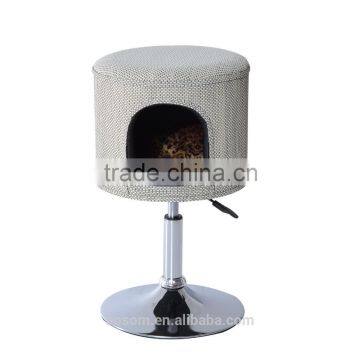 Pawhut 23"-26" Beige Height Adjustable Modern Cat Condo