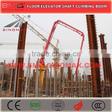 Separate 28m Floor or Elevator Well Climbing Concrete Placing Boom/Concrete Distributor