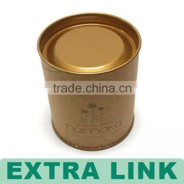 Brown kraft paper easy open Food Grade Peel off lid paper can